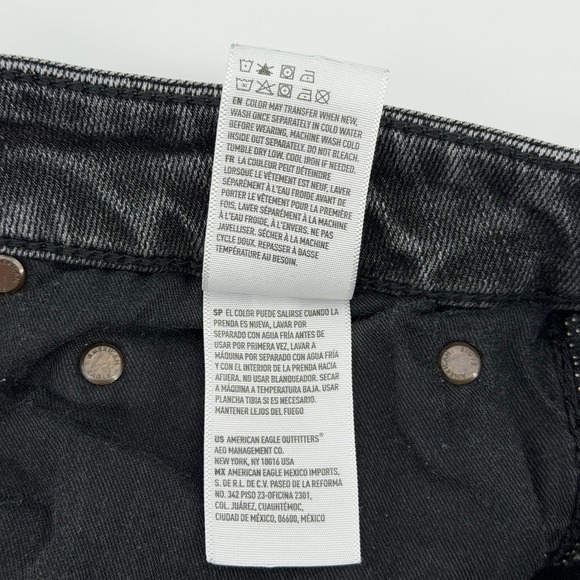 American Eagle Original Straight Jeans Mens 31x30 Black Ne(x)t Level Flex 1676 - Picture 14 of 16